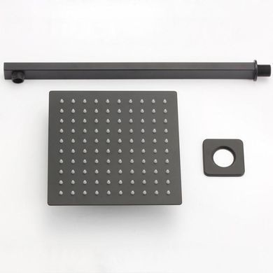 Душевой гарнитур скрытого монтажа YOKA DUAL 25 BLACK + BOX черный (BP.DUAL25 BLK)