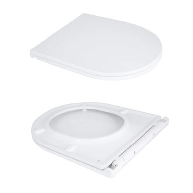 Напольный унитаз QTAP DOVE RIMLESS WHITE + сиденье SOFT CLOSE (QT06228380BW)
