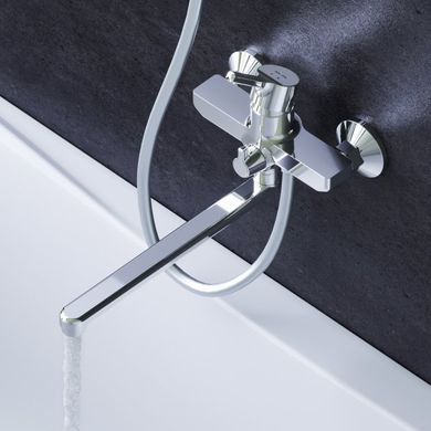 Змішувач для ванни/душу AM.PM X-Joy S (колір - хром), з довгим виливом 300 мм (F85B90000)