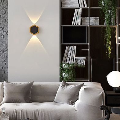 Підсвітка фасадна LED 1W WW IP54 BK/G (AL-621/2)