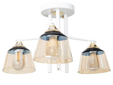 Люстра потолочная LK-725S/3 E27 WH+FG