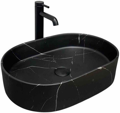 Раковина VBI VERONA 35х51.5 BLACK MARMO MATT (VBI-011328)