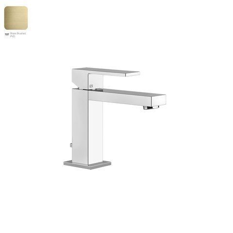 Змішувач для умивальника GESSI RETTANGOLO, донний клапан, BRUCHED BRASS PVD (20001727)