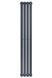 Вертикальный дизайнерский радиатор отопления ARTTIDESIGN Terni 4/1800/236 серый матовый