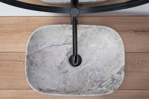 Раковина REA LIVIA STONE 33.5х46.5 / бежева (REA-U3800)