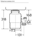 Подрібнювач харчових відходів In Sink Erator S60 потужністю 0,55 к. с.
