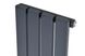 Вертикальный дизайнерский радиатор отопления ARTTIDESIGN Terni 4/1800/236 серый матовый
