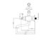 Змішувач для ванни NEWARC Pera (961513) настенный, с лейкой и шлангом, цвет медь