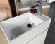 Тумба підлогова SNAIL ТІНА 500х300 + раковина ВЕСТА R / білий глянець А100 (500КМ164RA100)