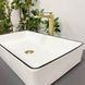 Раковина VBI TRIEST 35х61.5 WHITE BLACK EDGE (VBI-012710)