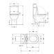 Напольный унитаз QTAP DOVE RIMLESS WHITE + сиденье SOFT CLOSE (QT06228380BW)