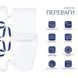 Напольный унитаз QTAP DOVE RIMLESS WHITE + сиденье SOFT CLOSE (QT06228380BW)