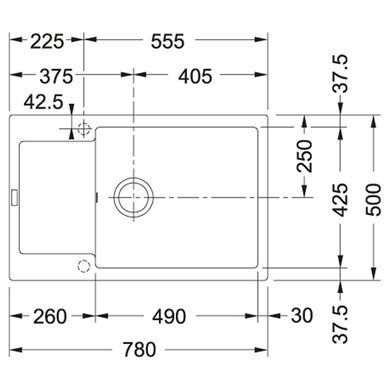 Кухонна мийка FRANKE MARIS MRG 611-78 XL / біла (114.0374.951)
