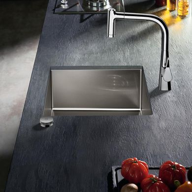 Hansgrohe Кухонна мийка S719-U450 під стільницю 500х450 сталь (43426800) Stainless Steel