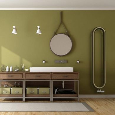 Радіатор ISAN CORON 1500X330 RAL9005 Підключення нижнє по центру