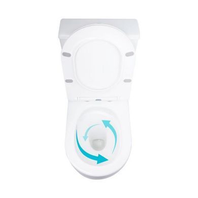 Напольный унитаз QTAP GRAND ULTRA QUIETWHITE + сиденье SOFT CLOSE (QT26228301W)