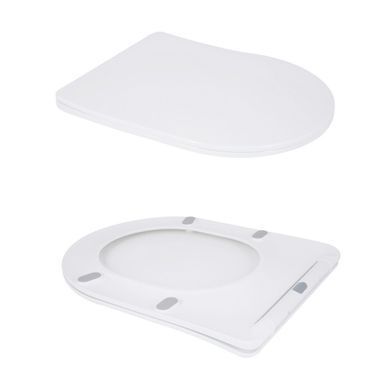 Напольный унитаз QTAP GRAND ULTRA QUIETWHITE + сиденье SOFT CLOSE (QT26228301W)
