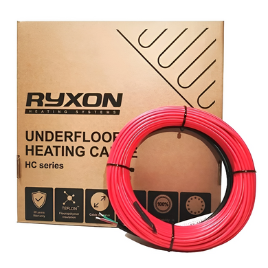 Нагревательный двухжильный кабель RYXON 20 HC - 120м / 12 - 15м² / 2400Вт (523-15549)