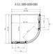 Душова кабіна DUSEL A-511 100X100X190 / прозоре (DUSEL-67), Прозоре скло