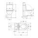 Напольный унитаз QTAP GRAND ULTRA QUIETWHITE + сиденье SOFT CLOSE (QT26228301W)