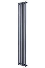 Вертикальний дизайнерський радіатор опалення ARTTIDESIGN Matera 5/1800 сірий матовий