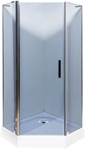 Душевая кабина INSANA ETHNA P91 GREY 90х90х200 / профиль хром / тонированное стекло + поддон (А0046233)