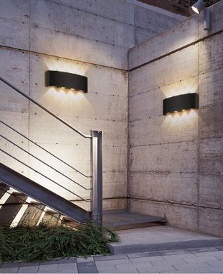 Подсветка LED фасадна IP65 AL-264/8х1W BK