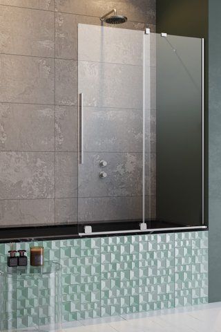 Шторка для ванны RADAWAY FURO PND II 58.8Lх150 L / профиль хром / стекло прозрачное (599-121W)