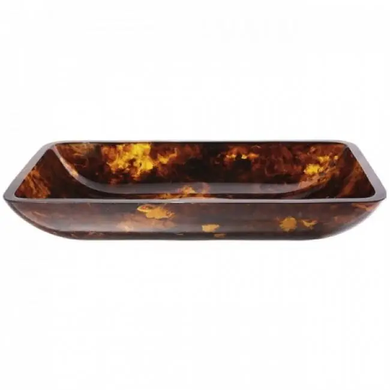 Раковина скляна KRAUS DARK AMBER 35.2х55.5 (GVR-410-RE-15MM)