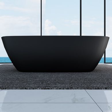 Ванна акрилова окрема DEVIT LAGUNA 180x80 + фасад чорний, матовий (18056110B)