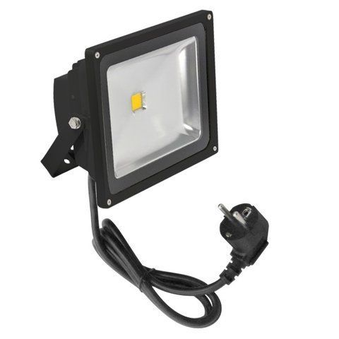Прожектор вуличний LED вологозахищений IP65 HL-08/50W BK чорний COB