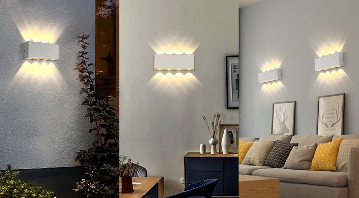 Подсветка LED фасадна IP65 AL-264/8х1W BK