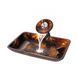Раковина скляна KRAUS DARK AMBER 35.2х55.5 (GVR-410-RE-15MM)