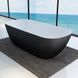 Ванна акриловая отдельностоящая DEVIT LAGUNA 180x80 + фасад черный, матовий (18056110B)