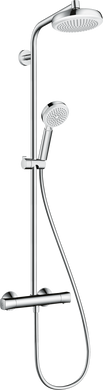 Hansgrohe Душова система Crometta Showerpipe 160 1jet з термостатом, білий/хром (27264400)