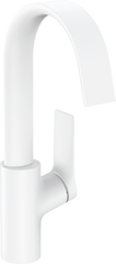 Смеситель для умывальника Hansgrohe Vivenis 210 с поворотным изливом и донным клапаном pop-up, белый матовый (75030700)