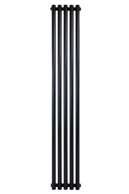 Вертикальный дизайнерский радиатор отопления ARTTIDESIGN Matera 5/1800 черный матовый