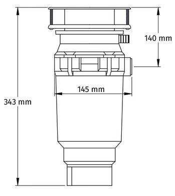 Подрібнювач для кухонної мийки McAlpine WDU-1ASEU