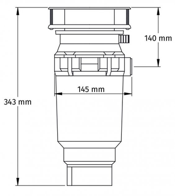 Подрібнювач для кухонної мийки MCALPINE WDU-1ASEU