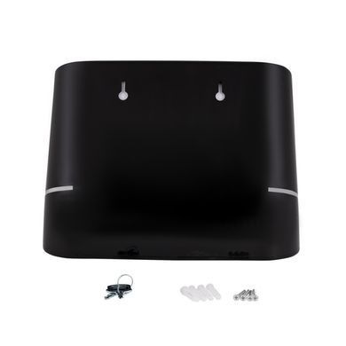 Тримач для паперових рушників QTAP POHODLI 300мм BLACK (QTDR600BP)