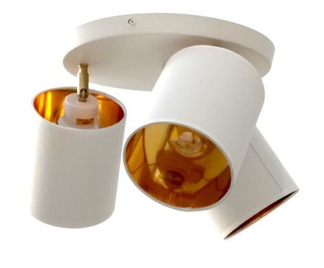 Светильник потолочный спот HTL-221/3 E27 WH+GD