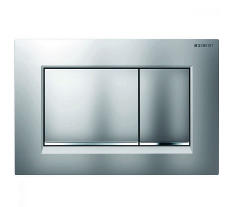 Клавиша смыва для унитаза GEBERIT SIGMA 30 / хром матовая / глянцевая (115.883.JQ.1)