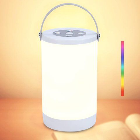 Настільний світильник з акумулятором TE-060 RGB+3000K+IC; USB