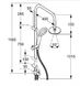 Душова система KLUDI DUAL SHOWER SYSTEM без смесителя, с верхним и ручным душем, хром 6609105-00