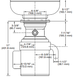 Подрібнювач харчових відходів In Sink Erator SS 100 з чашою (BOLW 5) потужністю 1 к. с.