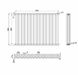 Горизонтальные дизайнерские радиаторы отопления ARTTIDESIGN Terni II G 14/826 белый матовый