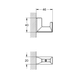 Гачок для одягу GROHE SELECTION CUBE (40782000)
