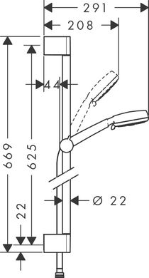 Hansgrohe Душовий набір Crometta Vario 0.65 см (26651400)