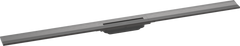 Зовнішня частина зливу HANSGROHE RAINDRAIN FLEX WALL / 1200мм / для душу / чорний / матовий / хром (56054340), 1200