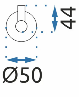 Крючок REA MIST 03 / хром (REA-80021)